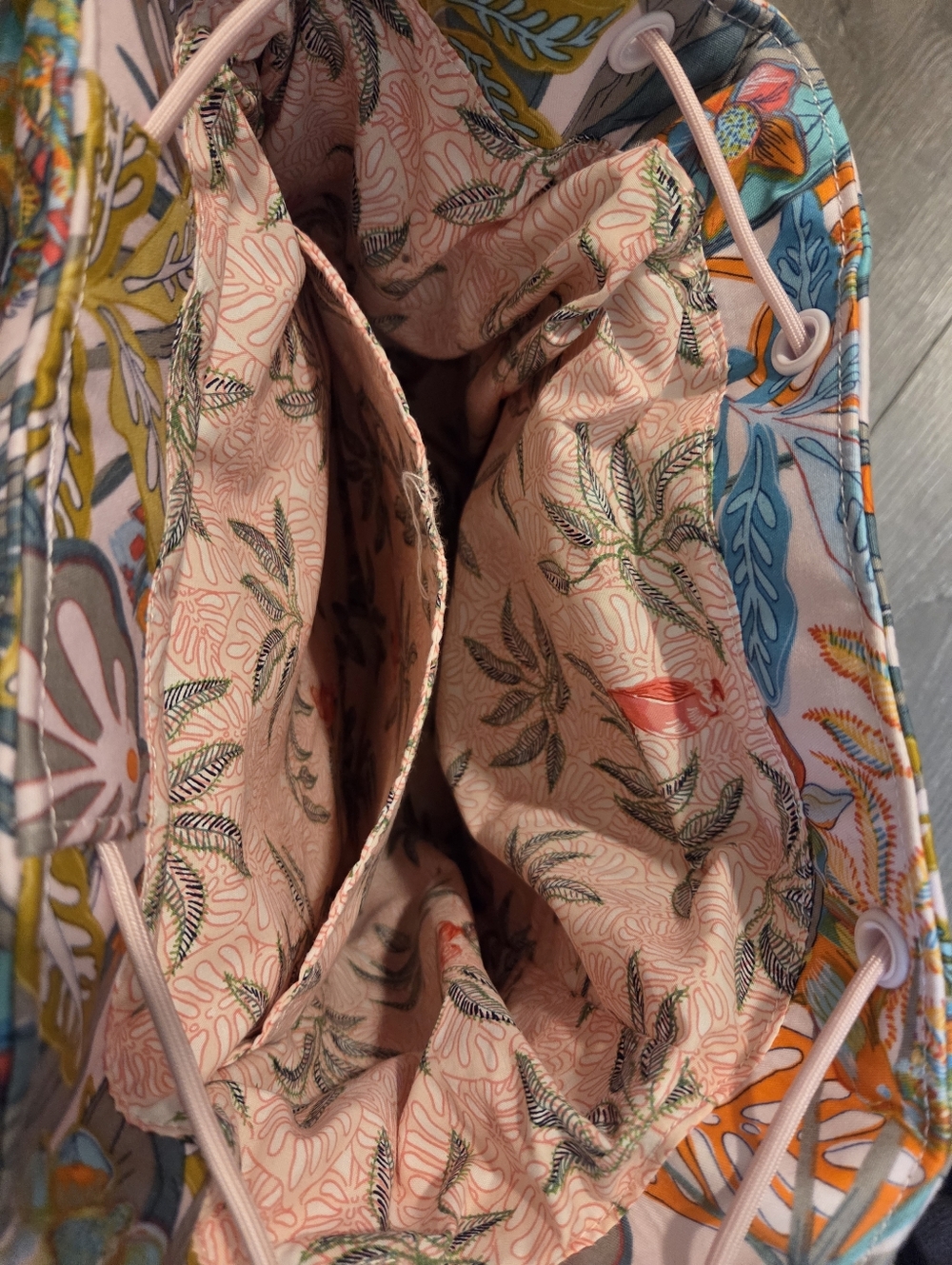 Vera Bradley Women's Utility Backpack in the Rain Forest Canopy - Picture 4 of 5